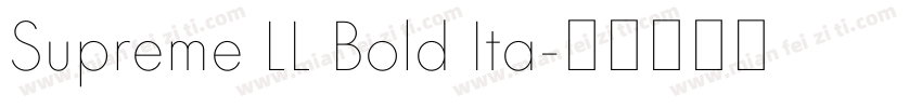 Supreme LL Bold Ita字体转换